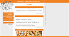 Desktop Screenshot of fleischerei-partyservice-hartmann.de